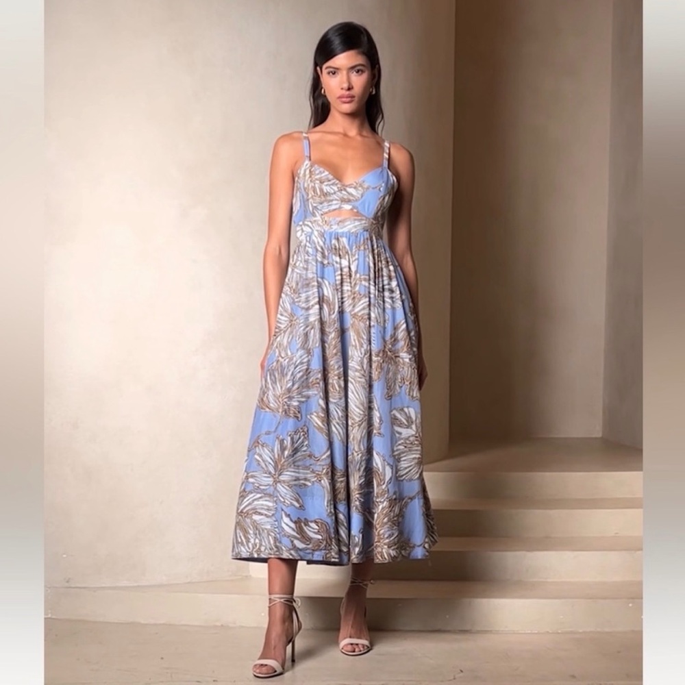 Banana Republic ISA cotton silk Midi Dress